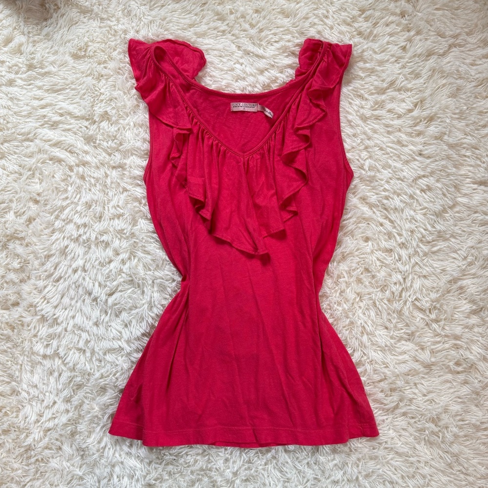 Juicy Couture Ruffle Tank Top